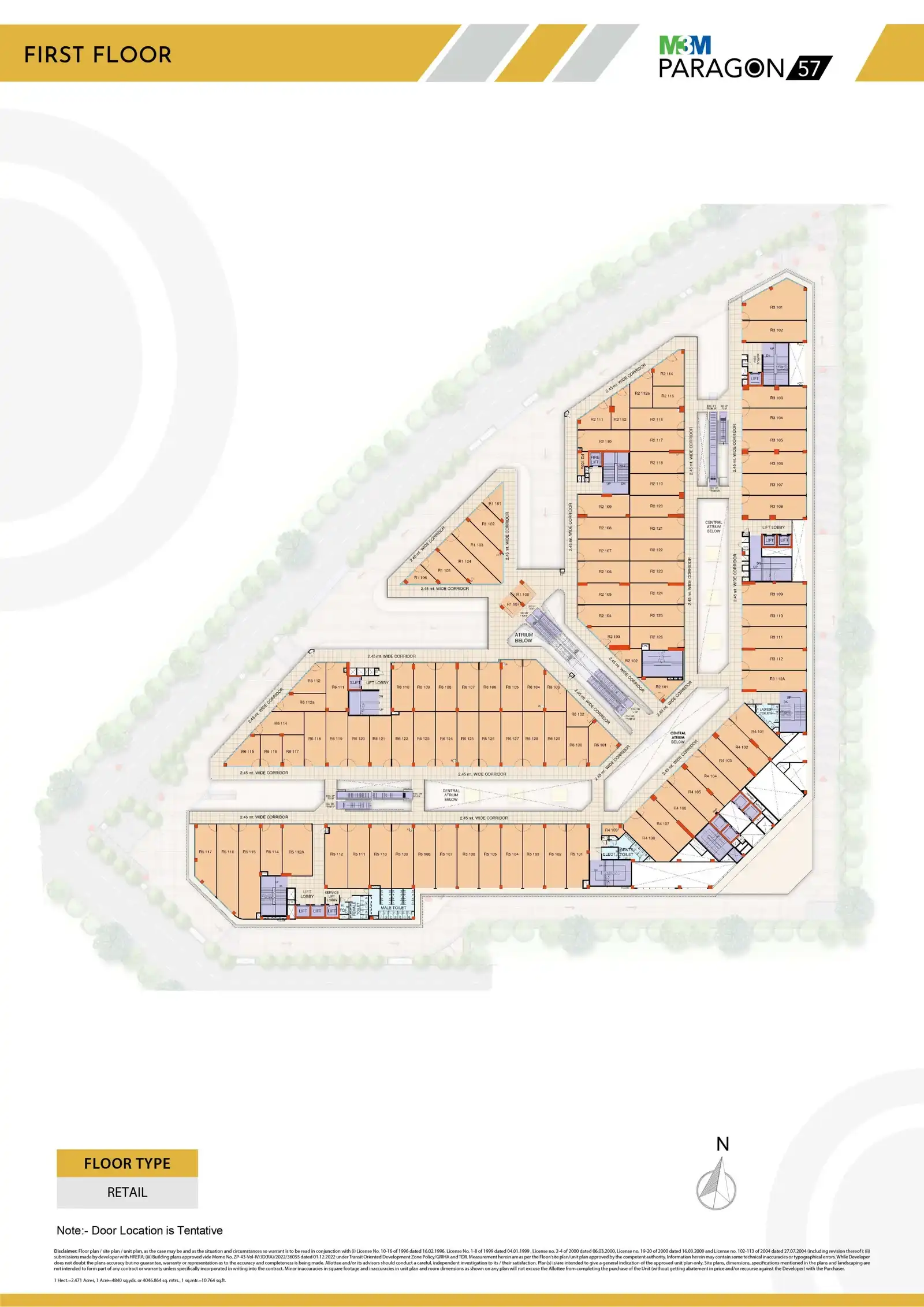 M3M Paragon 57 Floor Plan