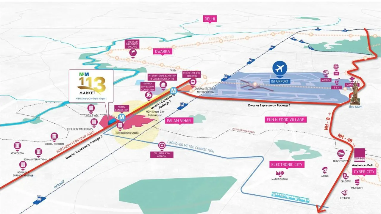 M3M SCO 113 Location Advantages