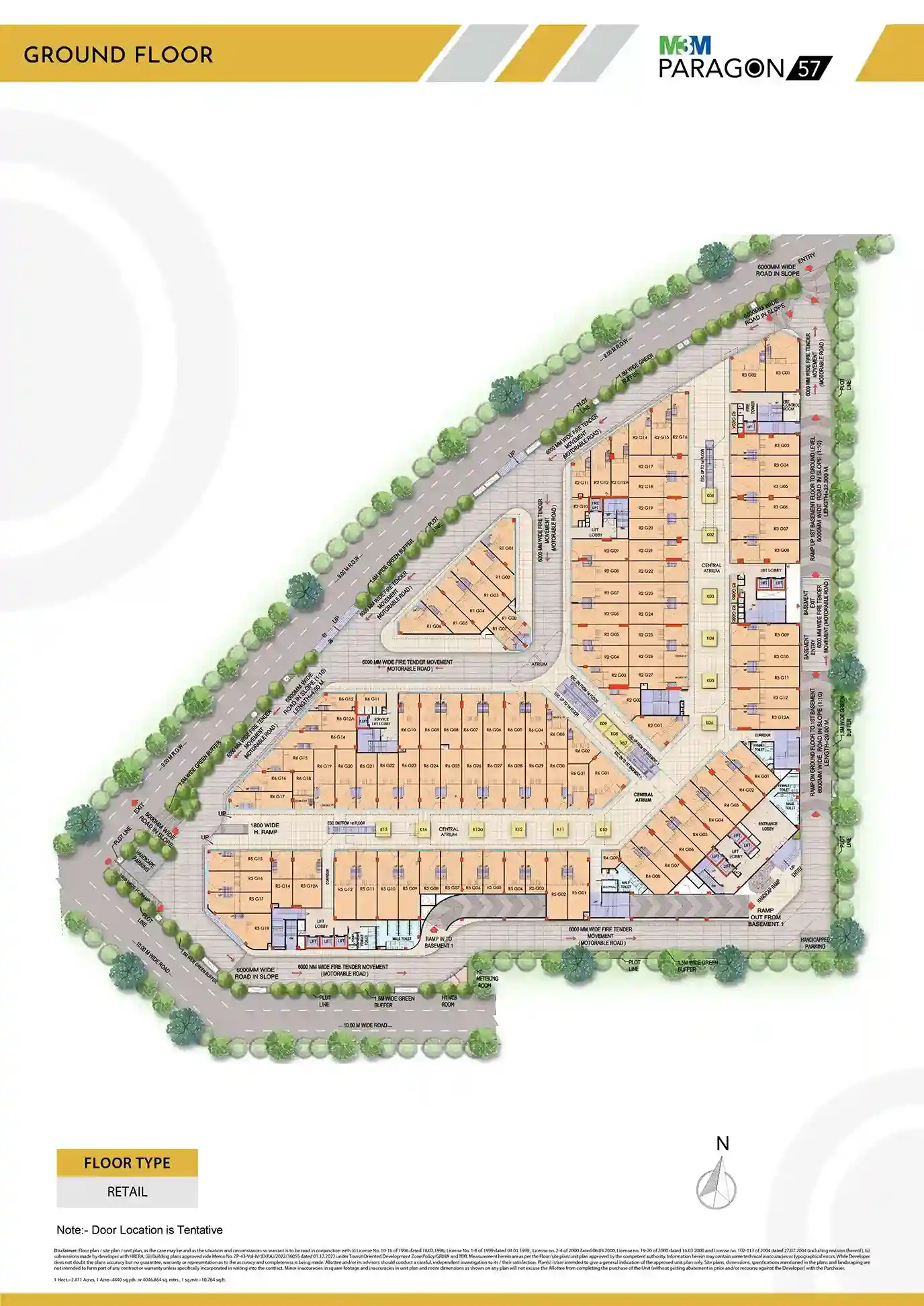 M3M Paragon 57 Floor Plan