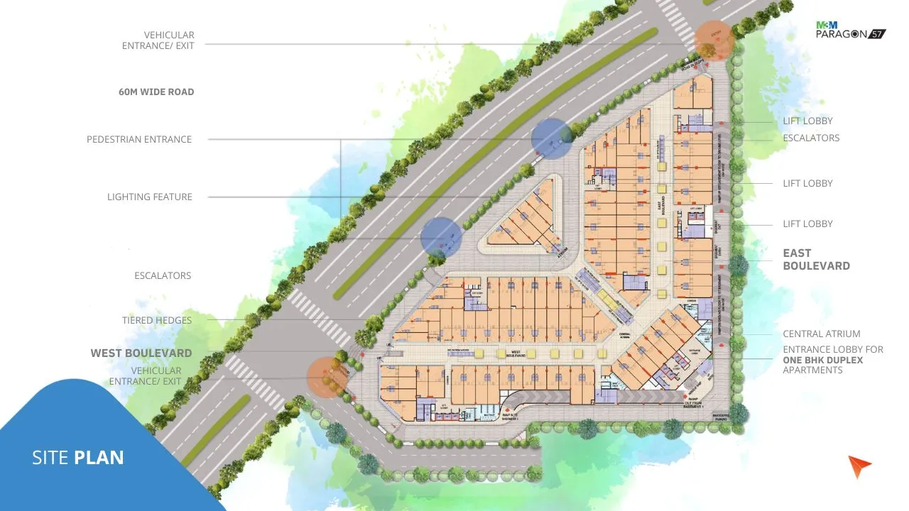 M3M Paragon 57 Site Plan