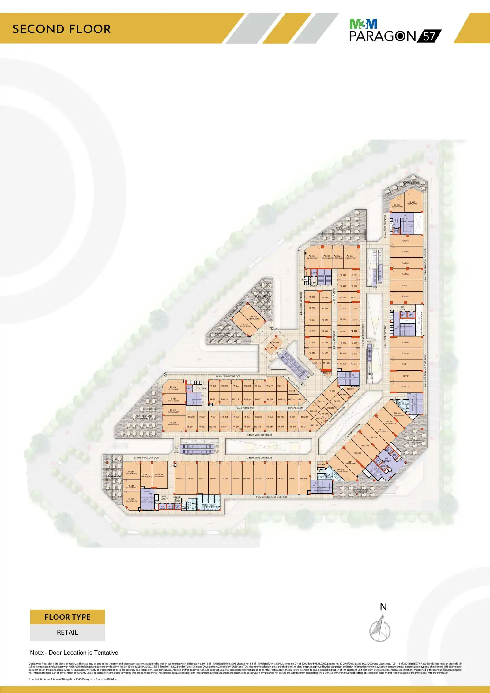 M3M Paragon 57 Floor Plan